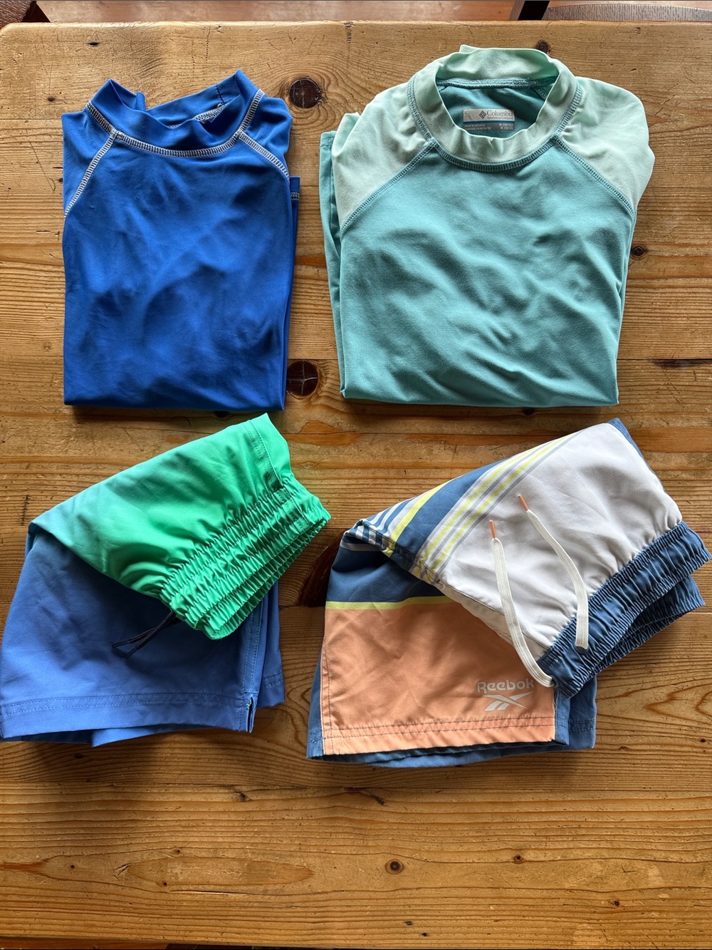 Swim trunk and rash guard bundle